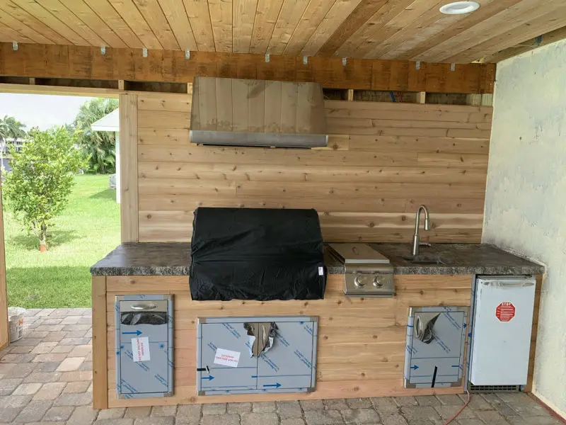 Creating Outdoor Kitchen During 3